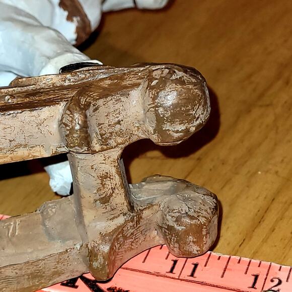Vintage Transpac  Resin Santa Rocking Horse - Picture 11 of 13